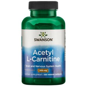 SWANSON ACETYL L-CARNITINE 500MG 100 VEG CAPS