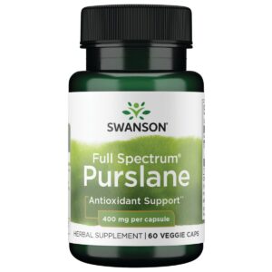 Swanson Full Spectrum Purslane 400 mg 60 Veg Caps